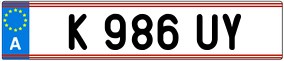 Trailer License Plate